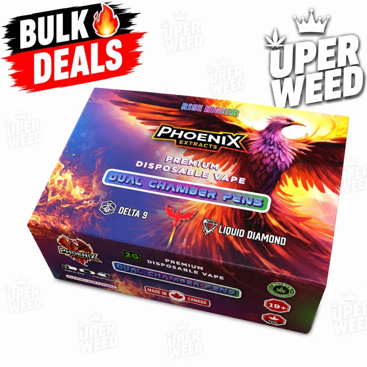 Premium Disposable Dual Chamber Vape Pens - 2g