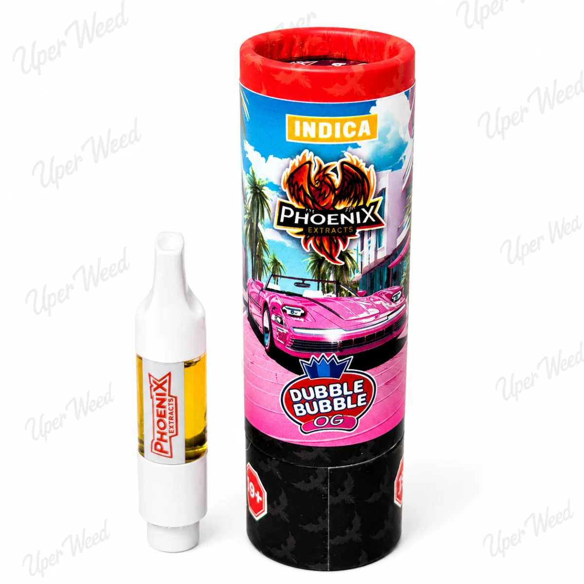 Phoenix Indica Dubble Bubble OG 1g Live Resin Cartridge
