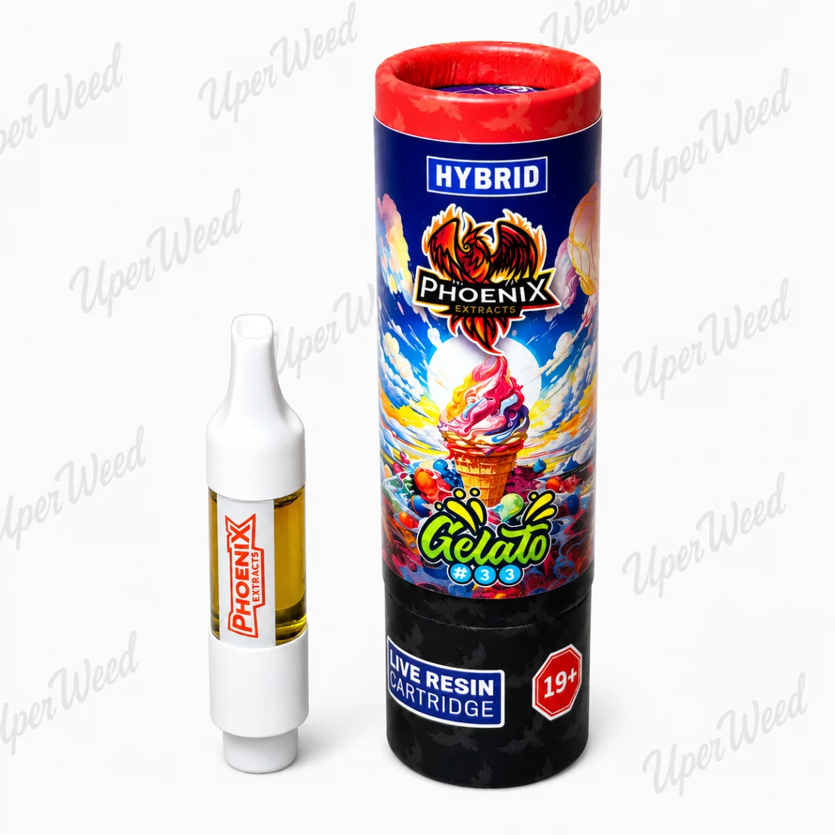 Phoenix Hybrid - Gelato 1g Live Resin Vape Cartridge