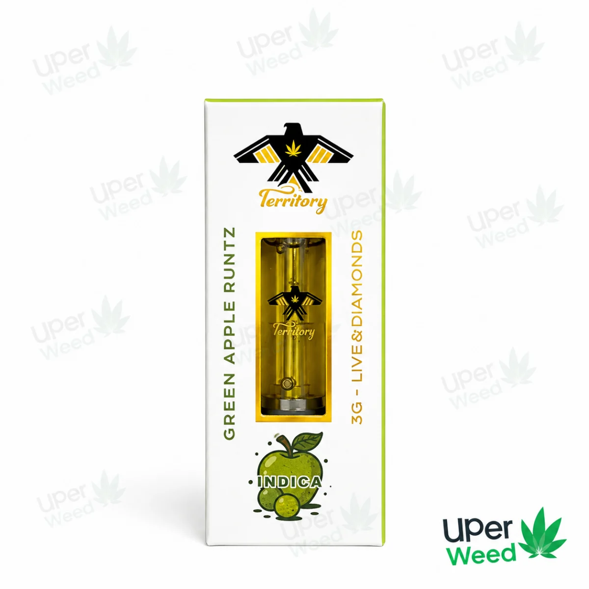 Territory 3G Cartridges | Live Diamonds Green Apple Runtz Indica