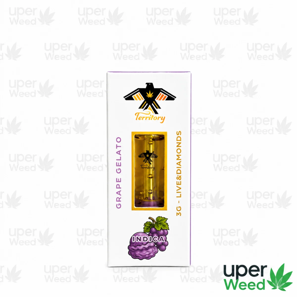 Territory 3G Cartridges | Live Diamonds Grape Gelato Indica