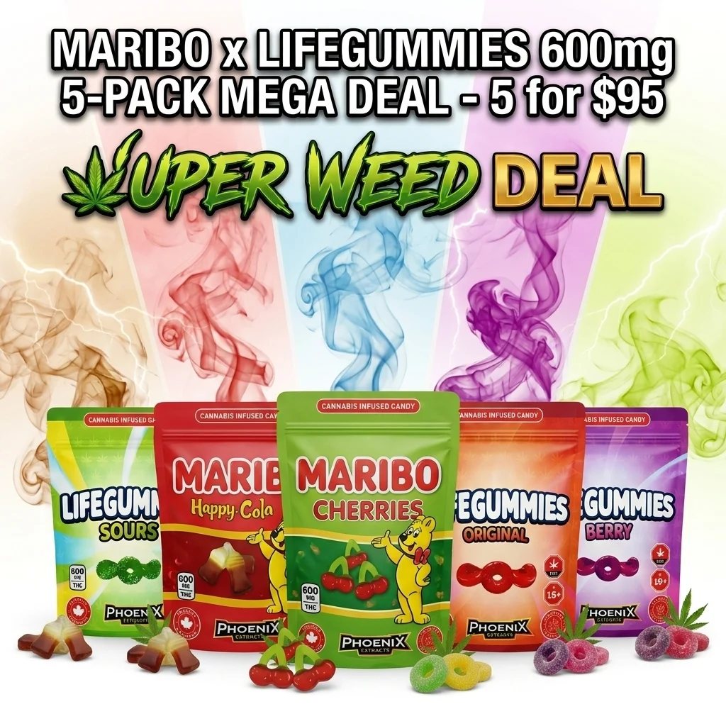 Maribo x LifeGummies 600mg 5-Pack Mega Deal - 5 for $95