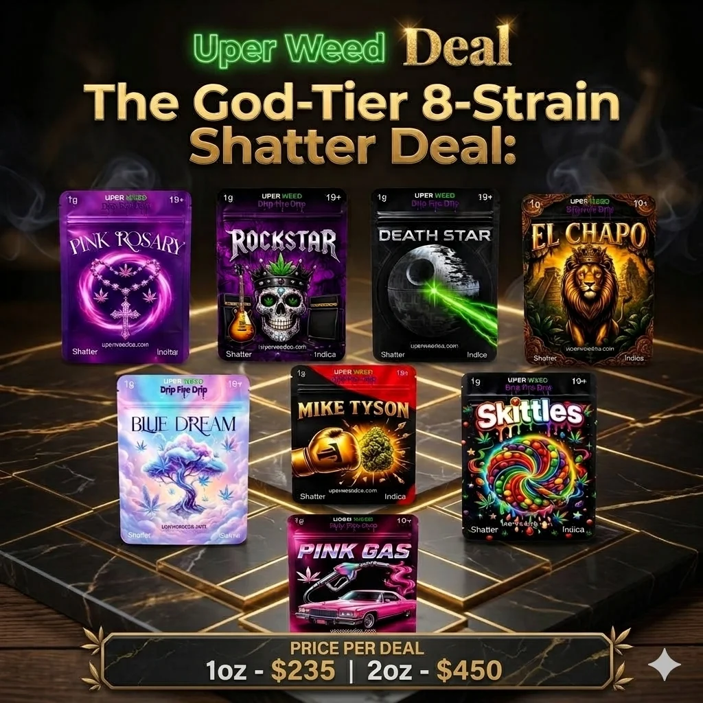 The God-Tier 8-Strain Shatter Deal: 1oz $235 | 2oz $450