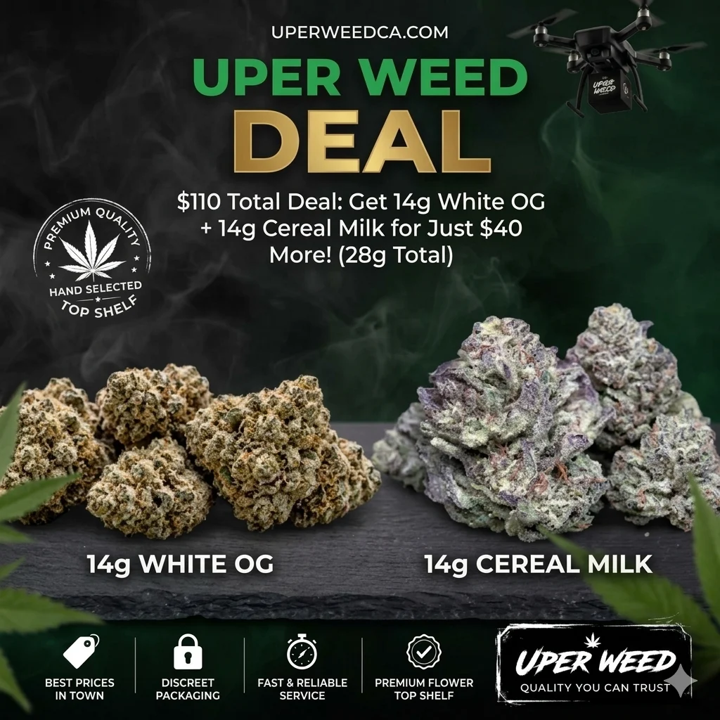 $110 Total Deal: Get 14g White OG + 14g Cereal Milk for Just $40 More! (28g Total)