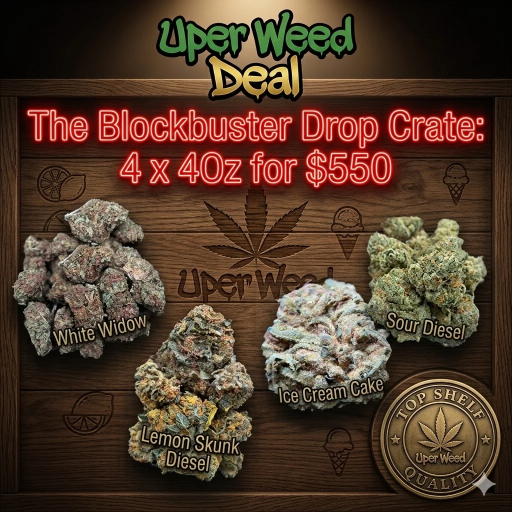 The Blockbuster Drop Crate: 4 x 4Oz for $550
