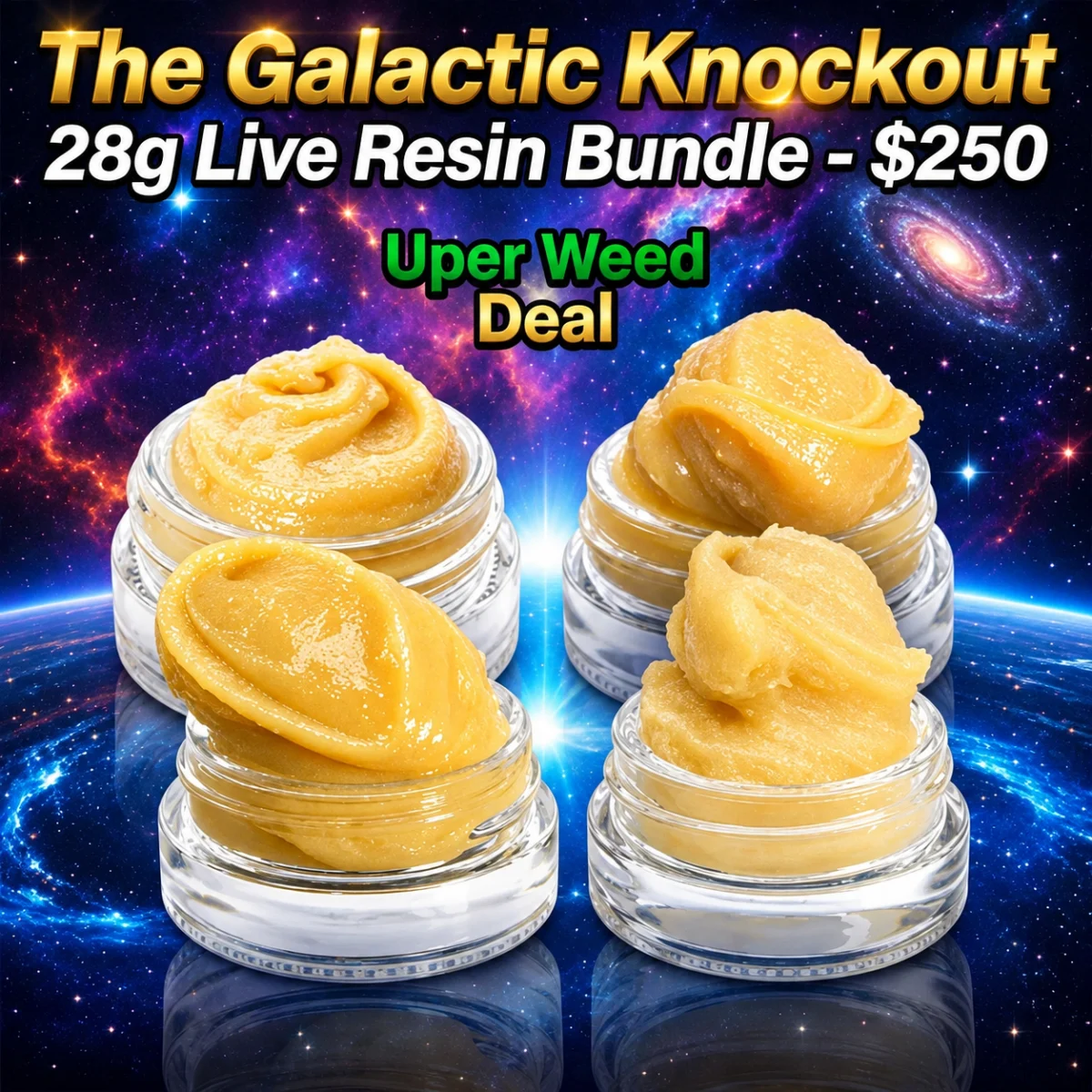 The Galactic Knockout 28g Live Resin Bundle - $250