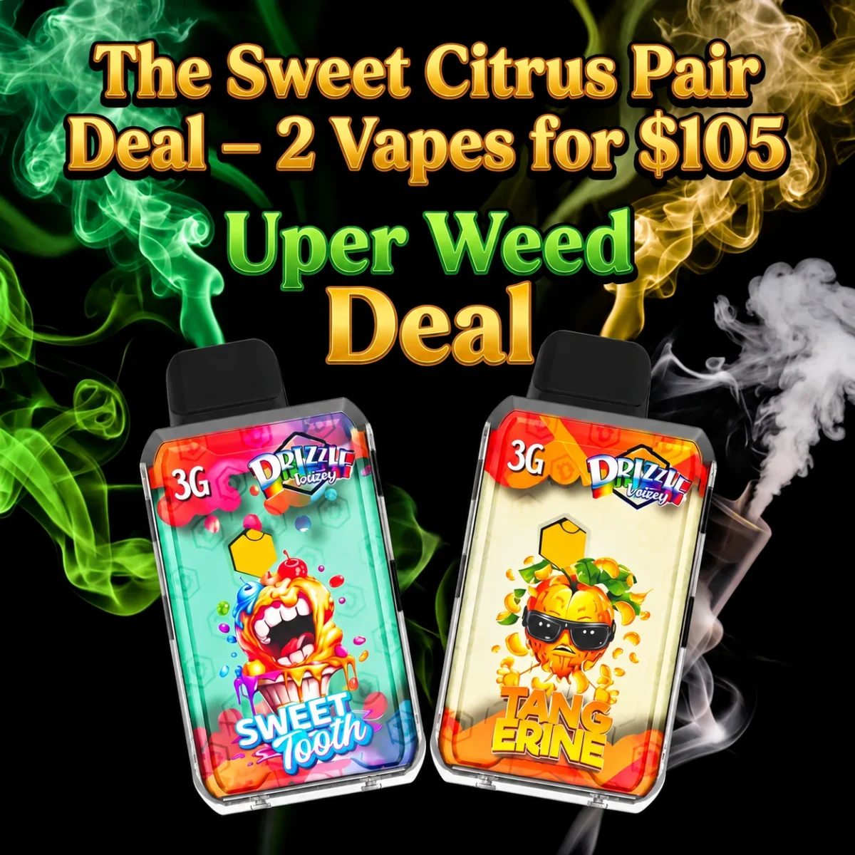 The Sweet Citrus Pair Deal – Two 3g Vapes for $105