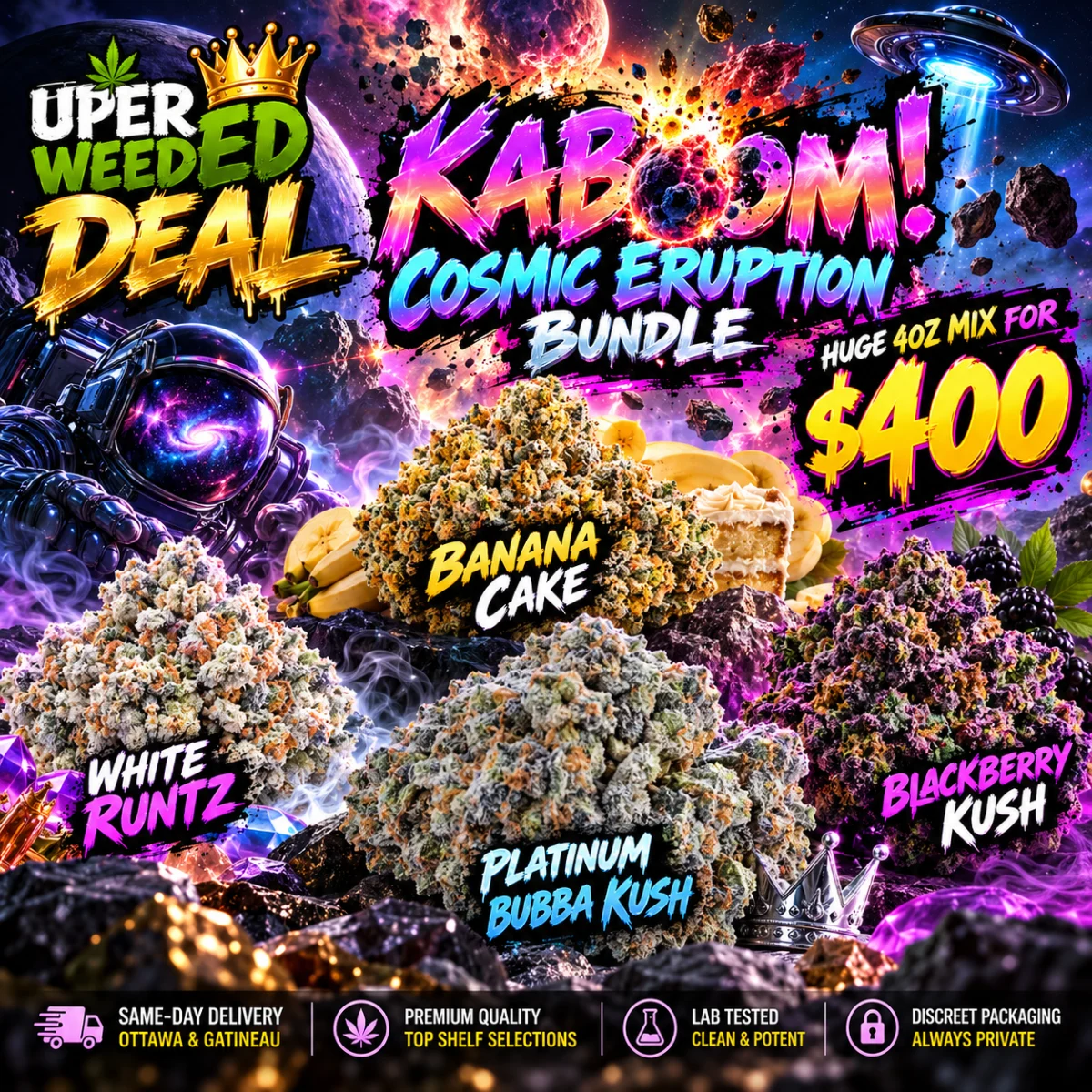KABOOM! Cosmic Eruption Bundle (Huge 4oz Mix for $400)