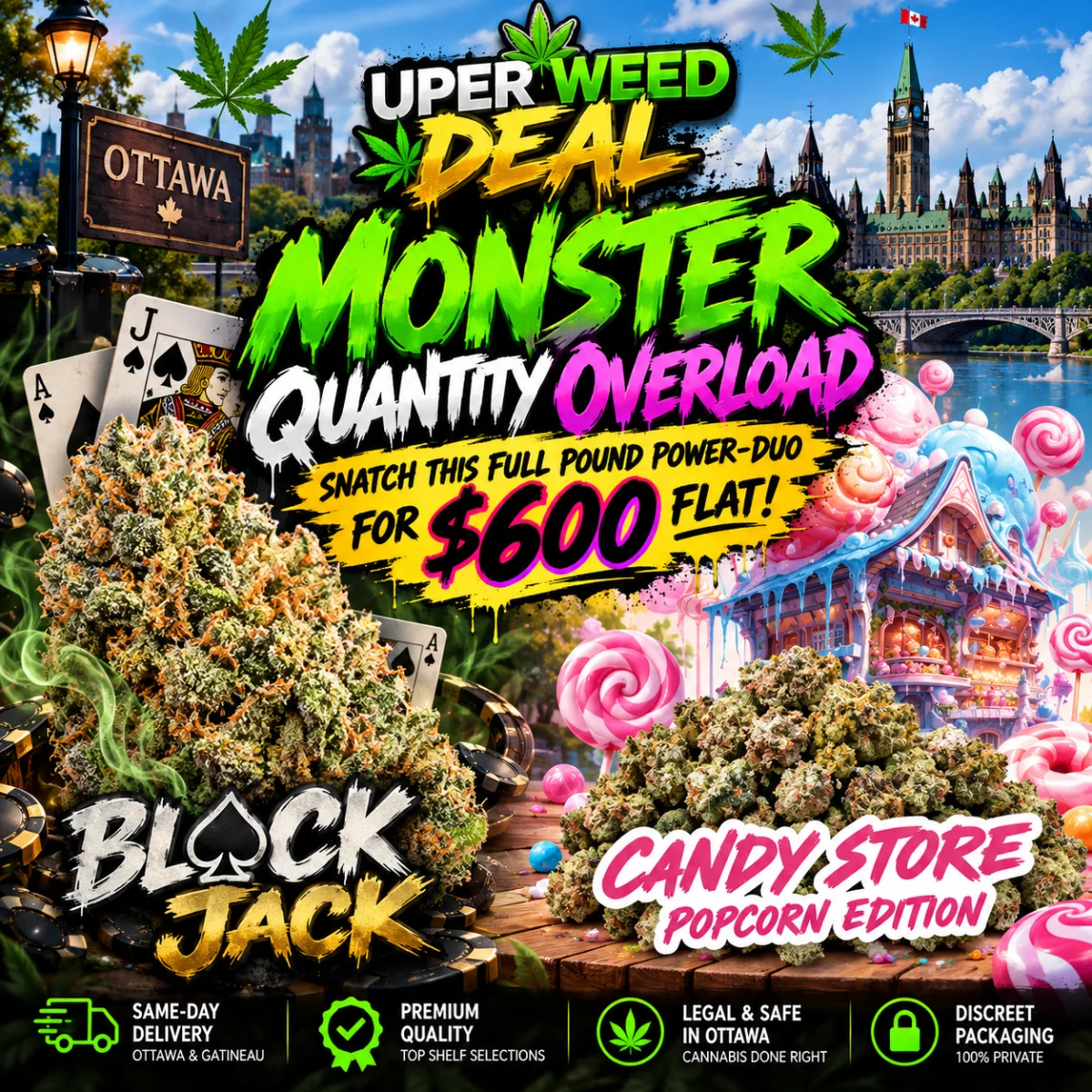 MONSTER QUANTITY OVERLOAD: Snatch this Full Pound Power-Duo for $600 Flat!