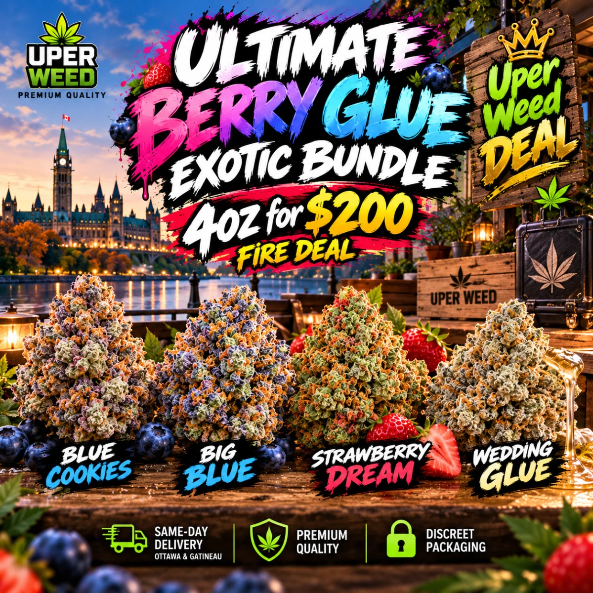 ULTIMATE BERRY GLUE EXOTIC BUNDLE | 4oz for $200 FIRE DEAL