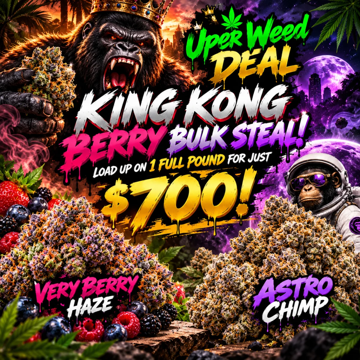 KING KONG BERRY BULK STEAL: Load Up on 1 Full Pound For Just $700! photo 1