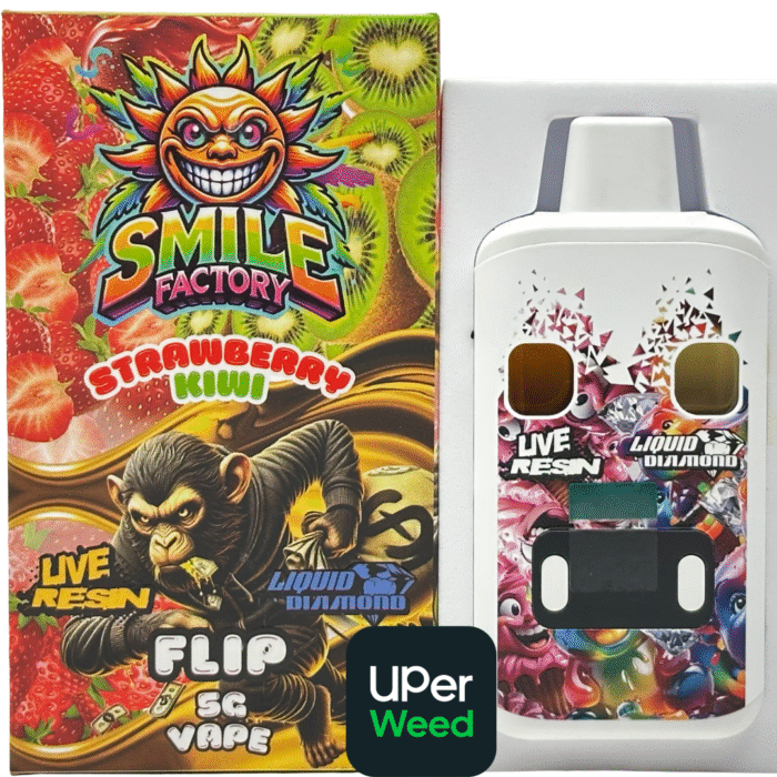 Smile Factory Flip 5G Vape Pen – Pop Tart’s Cherry (Live Resin + Liquid Diamond) - Image 7