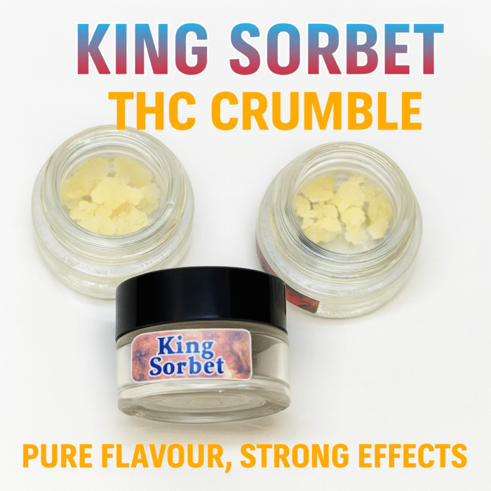 KING SORBET CRUMBLE – THC 99% | 5 for $100
