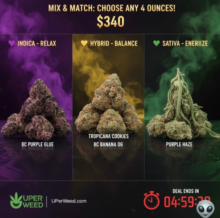 UPER Weed: Quad Pound (QP) Mix & Match Bulk Deal $340 | Ottawa & Gatineau Same Day Delivery - Image 4