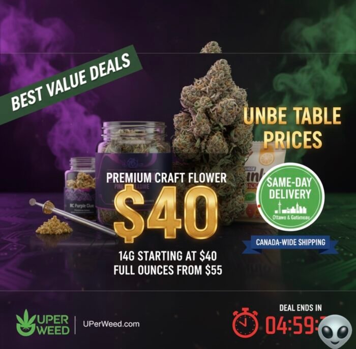UPER Weed: Quad Pound (QP) Mix & Match Bulk Deal $340 | Ottawa & Gatineau Same Day Delivery - Image 3