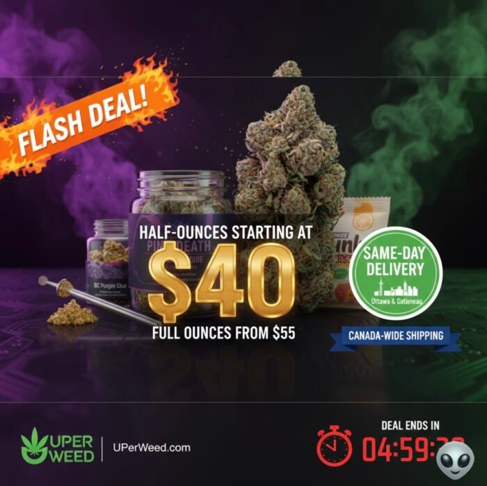 UPER Weed: Quad Pound (QP) Mix & Match Bulk Deal $340 | Ottawa & Gatineau Same Day Delivery